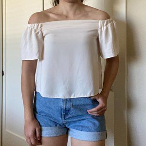 Topshop off the shoulder top (Size 2)